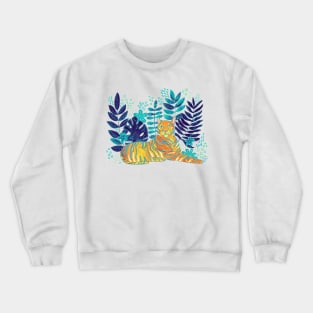 Tropical Tiger - Blues Crewneck Sweatshirt